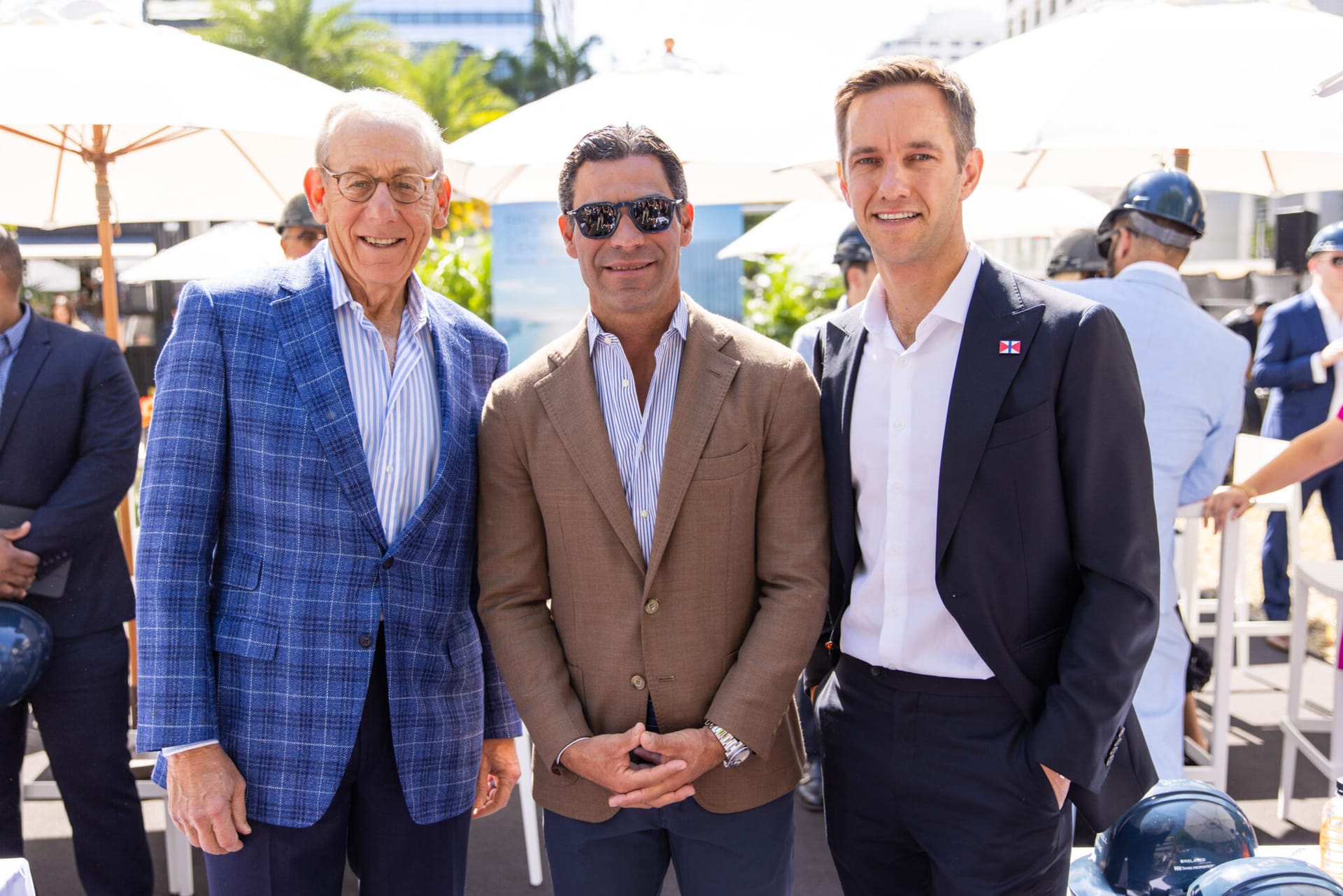 Stephen Ross, Mayor Francis Suarez & Henry Bott